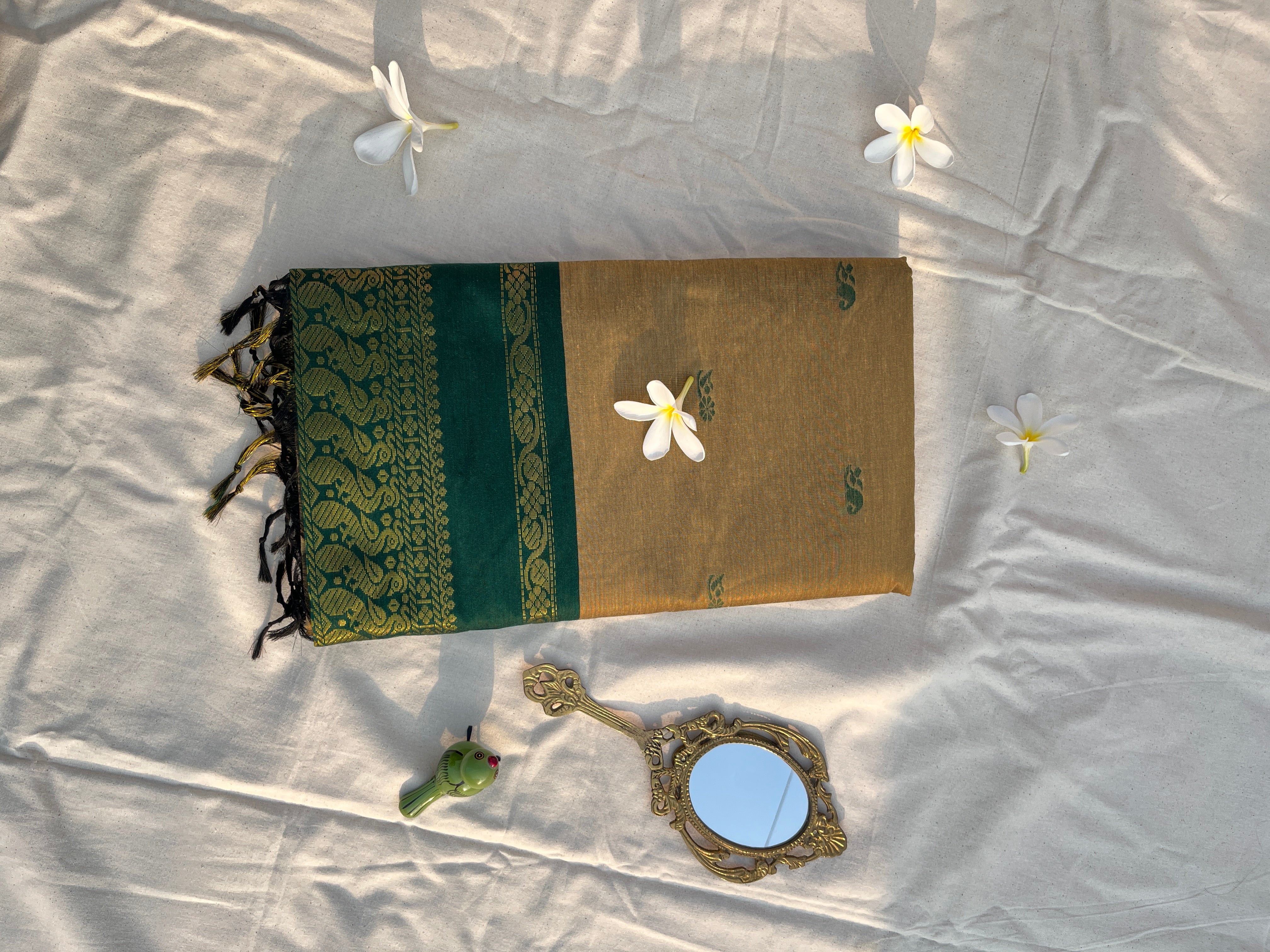 Green Kalyani silk cotton saree